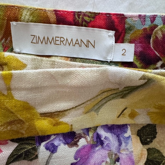 Zimmermann Multicolor Floral Midi Skirt - Picture 2 of 2